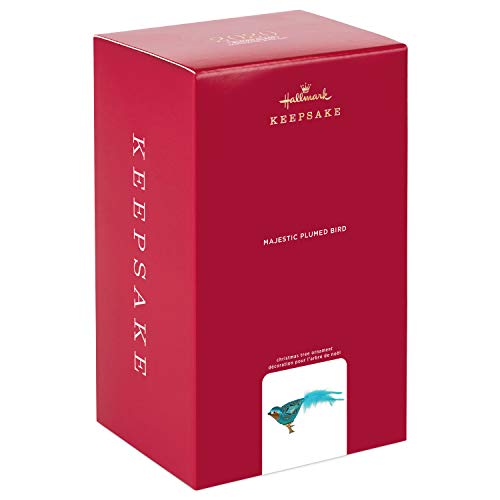 Hallmark Keepsake Christmas Ornament 2020, Majestic Plumed Bird, Blown Glass