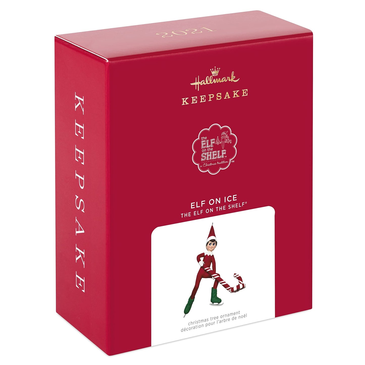 Hallmark Keepsake Christmas Ornament 2021, The Elf on The Shelf Elf on Ice Hockey
