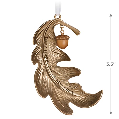 Hallmark Keepsake Christmas Ornament 2022, A New Season Leaf, Metal