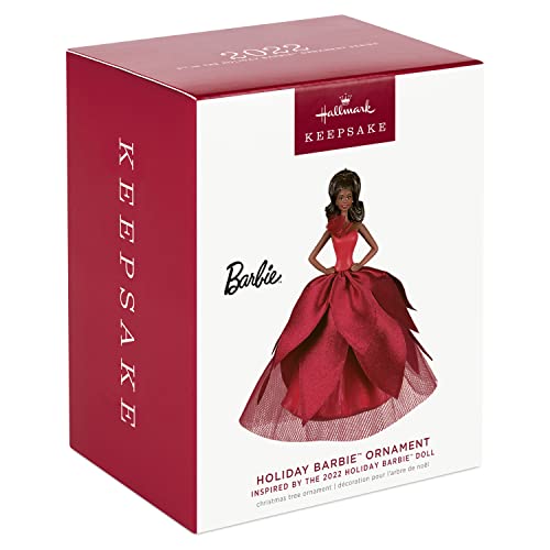 Hallmark Keepsake Christmas Ornament 2022 Black Holiday Barbie Doll