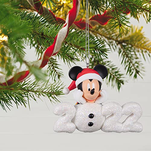 Hallmark Keepsake Christmas Ornament 2022, Disney Mickey Mouse A Year of Disney Magic