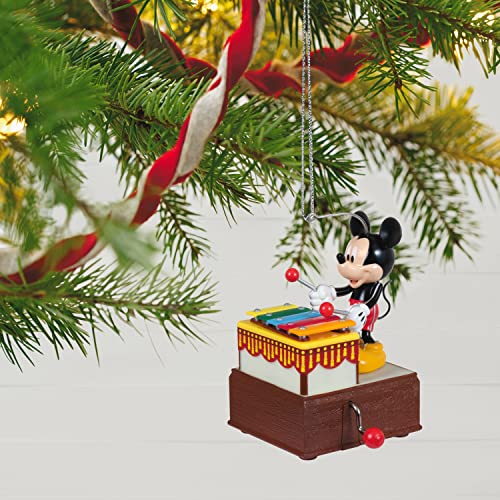 Hallmark Keepsake Christmas Ornament 2022, Disney Mickey Mouse The Musician, Music with Motion