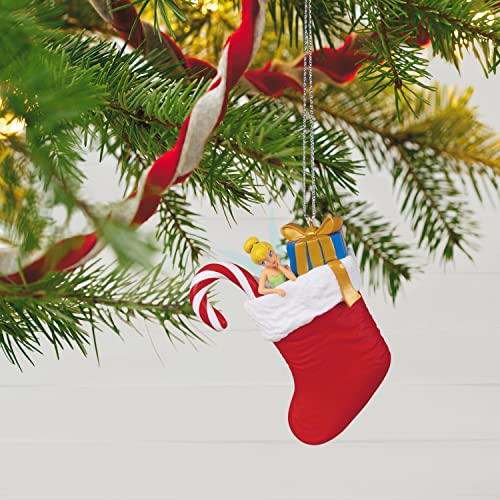Hallmark Keepsake Christmas Ornament 2022, Disney Peter Pan Tinker Bell in Stocking