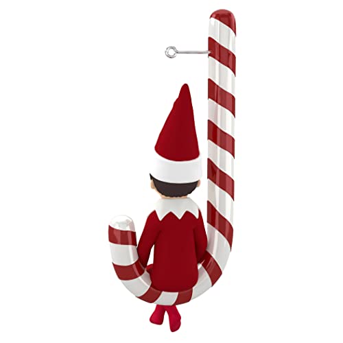 Hallmark Keepsake Christmas Ornament 2022, Elf on The Shelf Candy Cane Cheer Scout Elf