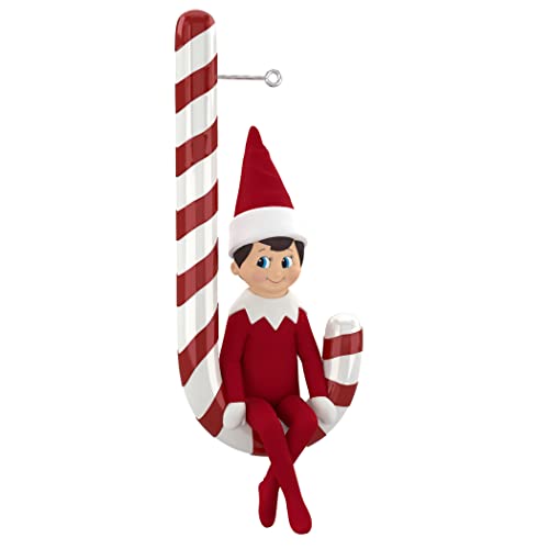 Hallmark Keepsake Christmas Ornament 2022, Elf on The Shelf Candy Cane Cheer Scout Elf
