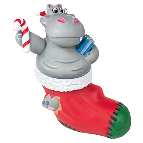 Hallmark Keepsake Christmas Ornament 2022, I Want a Hippopotamus for Christmas with Music