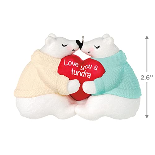 Hallmark Keepsake Christmas Ornament 2022, Love You a Tundra Polar Bear Couple Ornament