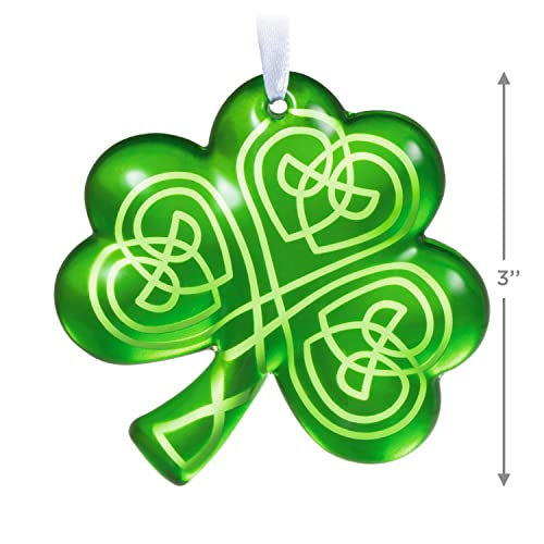 Hallmark Keepsake Christmas Ornament 2022, Luck o?ÇÖ The Irish Shamrock, Glass