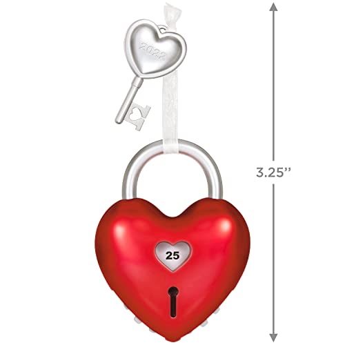 Hallmark Keepsake Christmas Ornament 2022, Our Anniversary Lock and Key, Metal