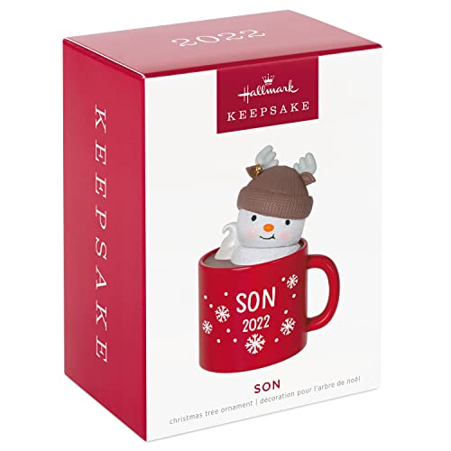 Hallmark Keepsake Christmas Ornament 2022, Son Hot Cocoa Mug