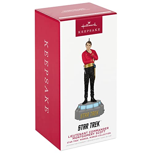 Hallmark Keepsake Christmas Ornament 2022, Star Trek Mirror, Mirror Collection - Scotty, Lieutenant Commander Montgomery Scott, Light and Sound