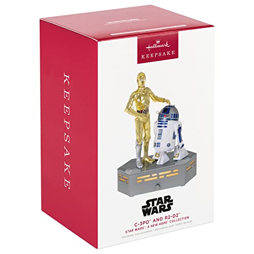 Hallmark Keepsake Christmas Ornament 2022, Star Wars: A New Hope Collection C-3PO and R2-D2, Light and Sound