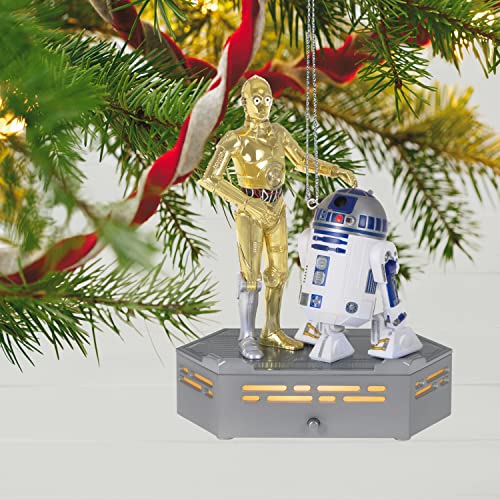 Hallmark Keepsake Christmas Ornament 2022, Star Wars: A New Hope Collection C-3PO and R2-D2, Light and Sound
