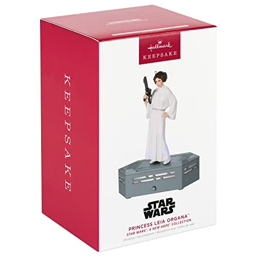 Hallmark Keepsake Christmas Ornament 2022, Star Wars: A New Hope Collection Princess Leia Organa, Light and Sound