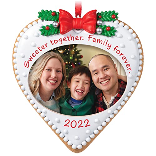 Hallmark Keepsake Christmas Ornament 2022 Year-Dated, Family Forever Cookie Photo Frame