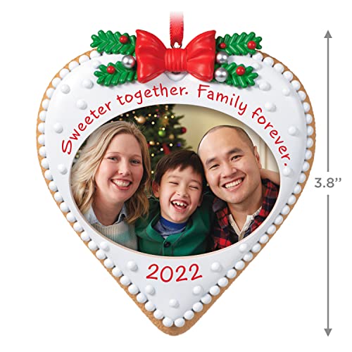 Hallmark Keepsake Christmas Ornament 2022 Year-Dated, Family Forever Cookie Photo Frame