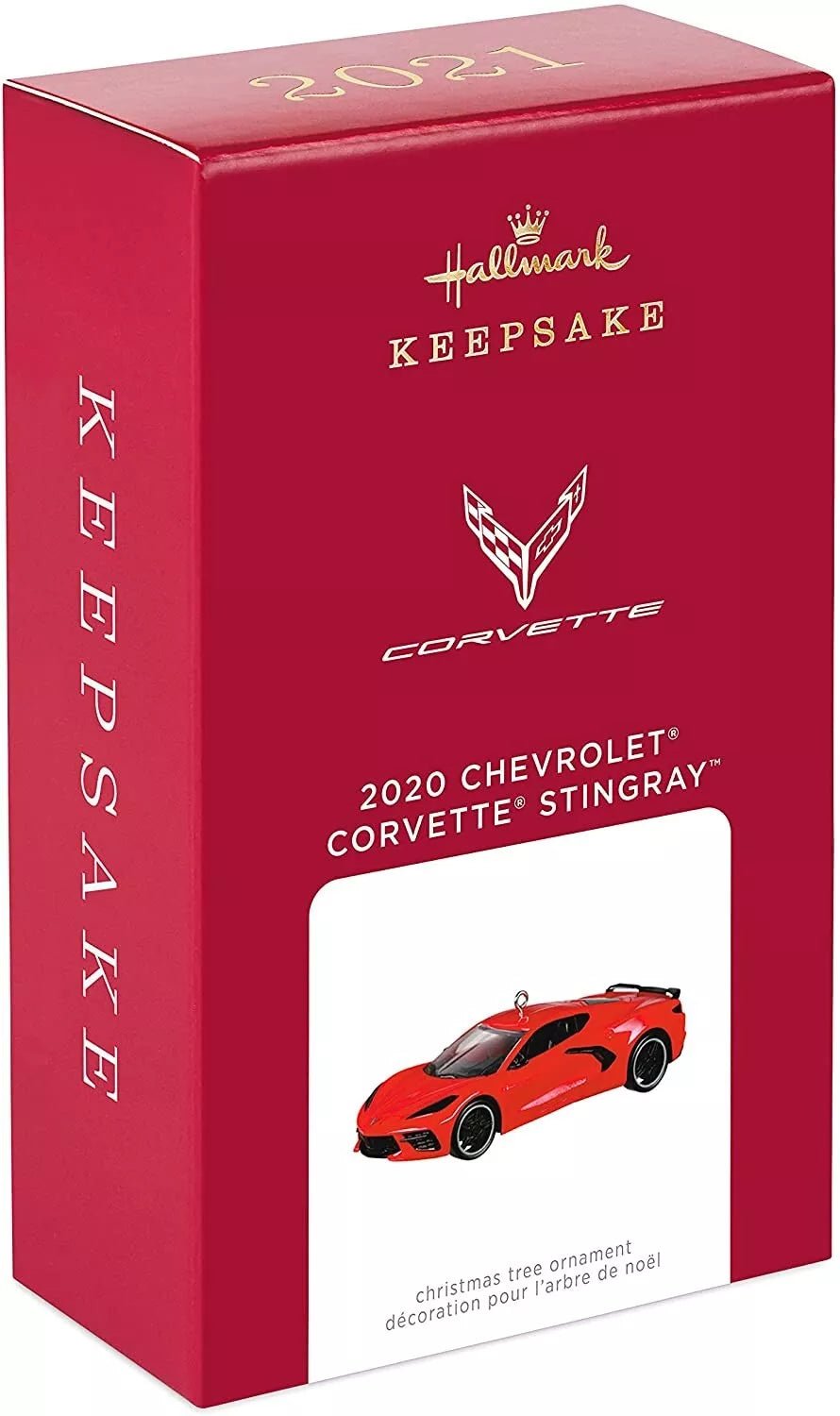 Hallmark Keepsake Christmas Ornament, Year Dated 2021, 2020 Chevrolet Corvette Stingray