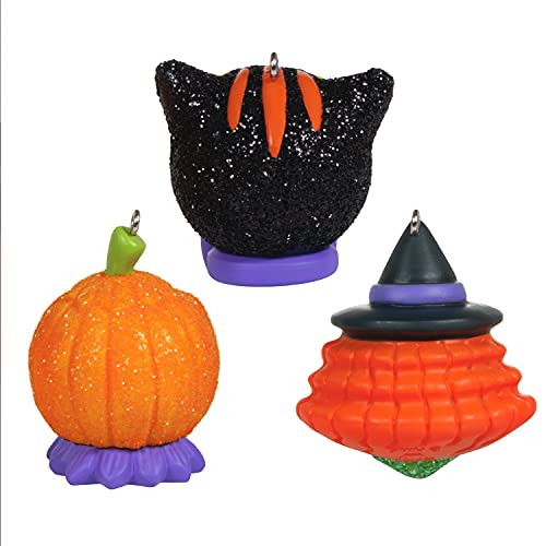 Hallmark Keepsake Halloween Ornaments, Mini Vintage Halloween Cuties, Set of 3
