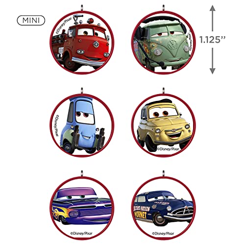 Hallmark Keepsake Miniature Christmas Ornament 2022, Disney/Pixar Cars Radiator Springs, Mini Set of 6