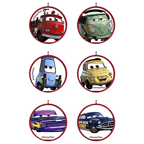 Hallmark Keepsake Miniature Christmas Ornament 2022, Disney/Pixar Cars Radiator Springs, Mini Set of 6