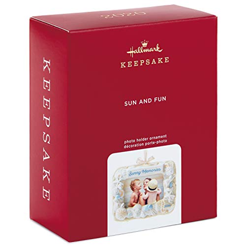 Hallmark Keepsake Ornament 2020 Seashell Sun and Fun, Beach Picture Frame