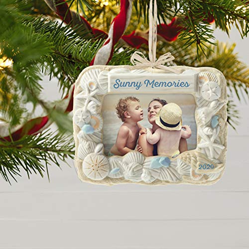 Hallmark Keepsake Ornament 2020 Seashell Sun and Fun, Beach Picture Frame