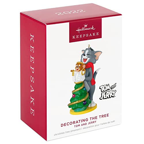Hallmark Keepsake Ornament 2022, Tom and Jerry?äó Decorating the Tree