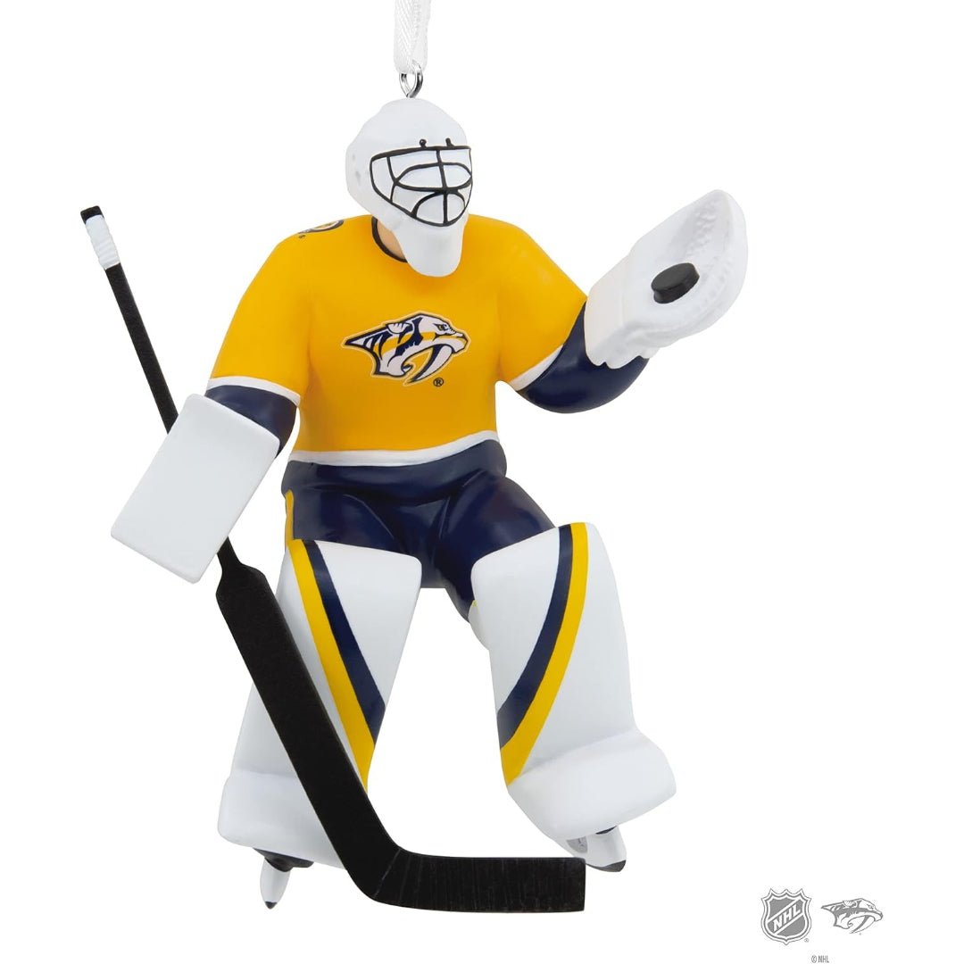 Hallmark NHL Nashville Predators Goalie Figural Ornament