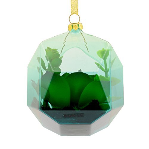 Hallmark Signature Christmas Ornament Succulent Terrarium, Glass