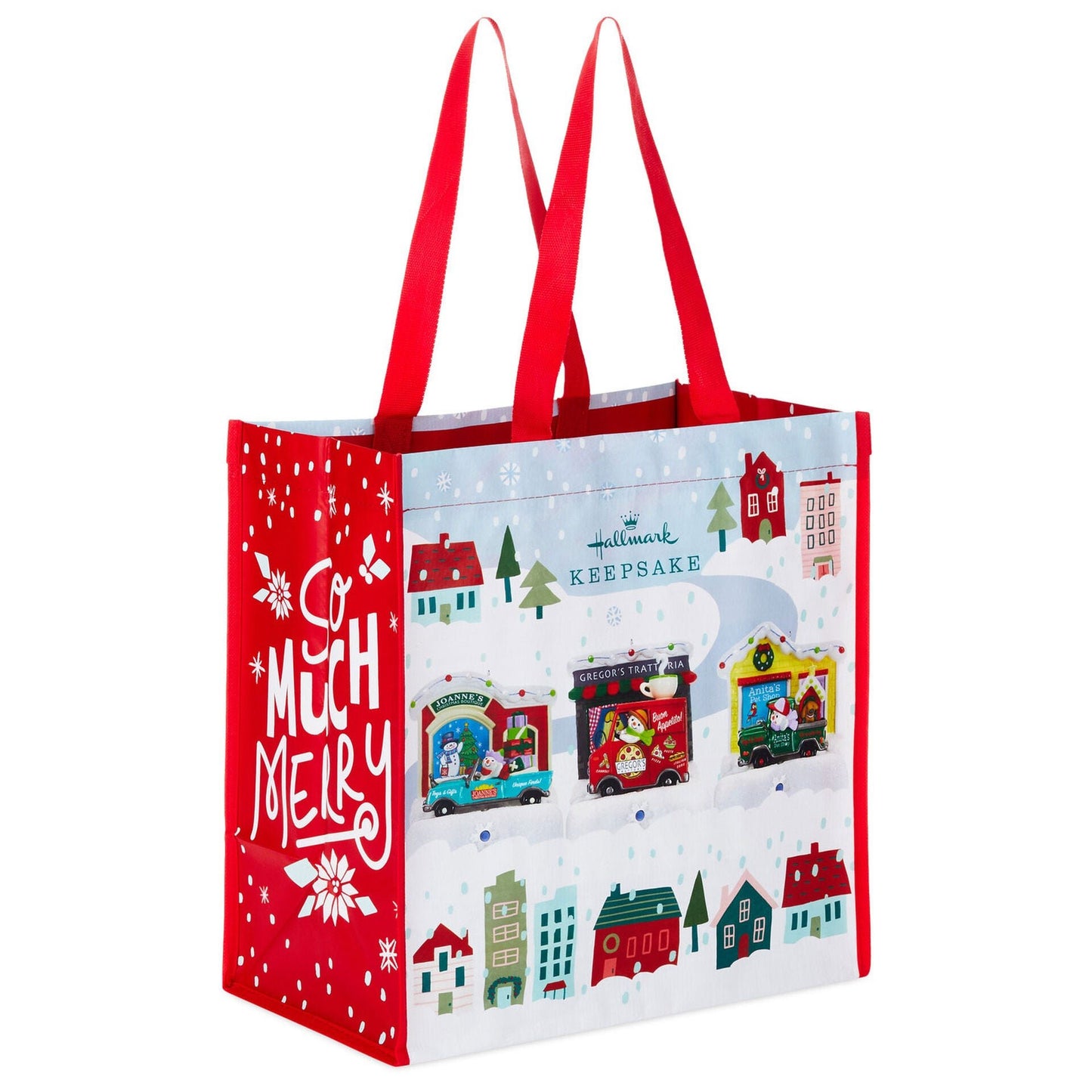 Happy Holiday Parade Tote Bag, 13.75"