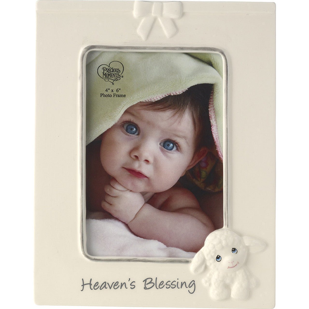 Heaven’s Blessing, Lamb Photo Frame, Ceramic