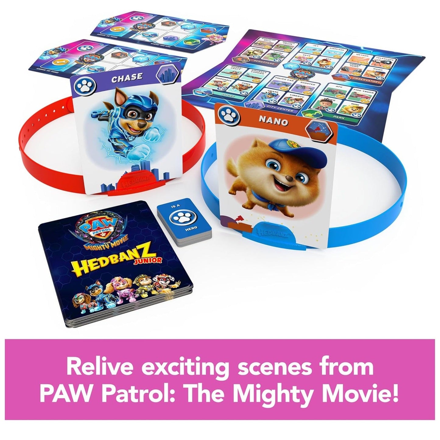 Hedbanz Junior PAW Patrol The Mighty Movie Game