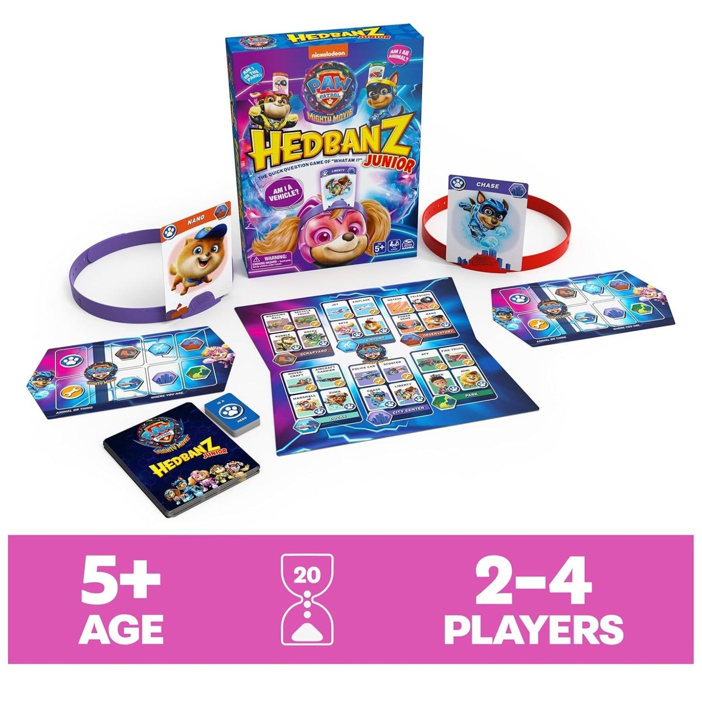 Hedbanz Junior PAW Patrol The Mighty Movie Game