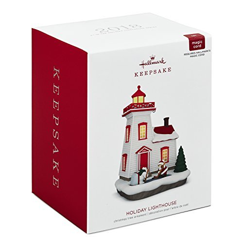Holiday Lighthouse, 7th in Series, 2018 Keepsake Ornament