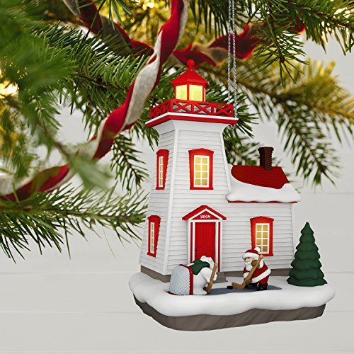 Holiday Lighthouse, 7th in Series, 2018 Keepsake Ornament