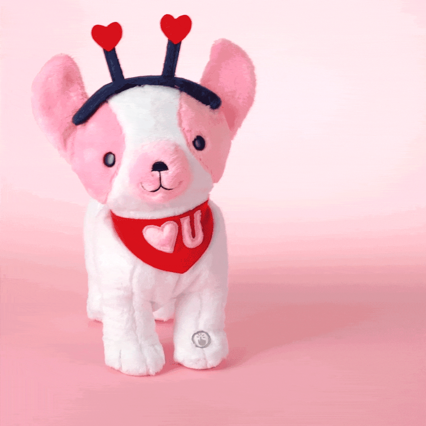 I Like to Love You Singing Dog Stuffed Animal With Motion, 12.25"