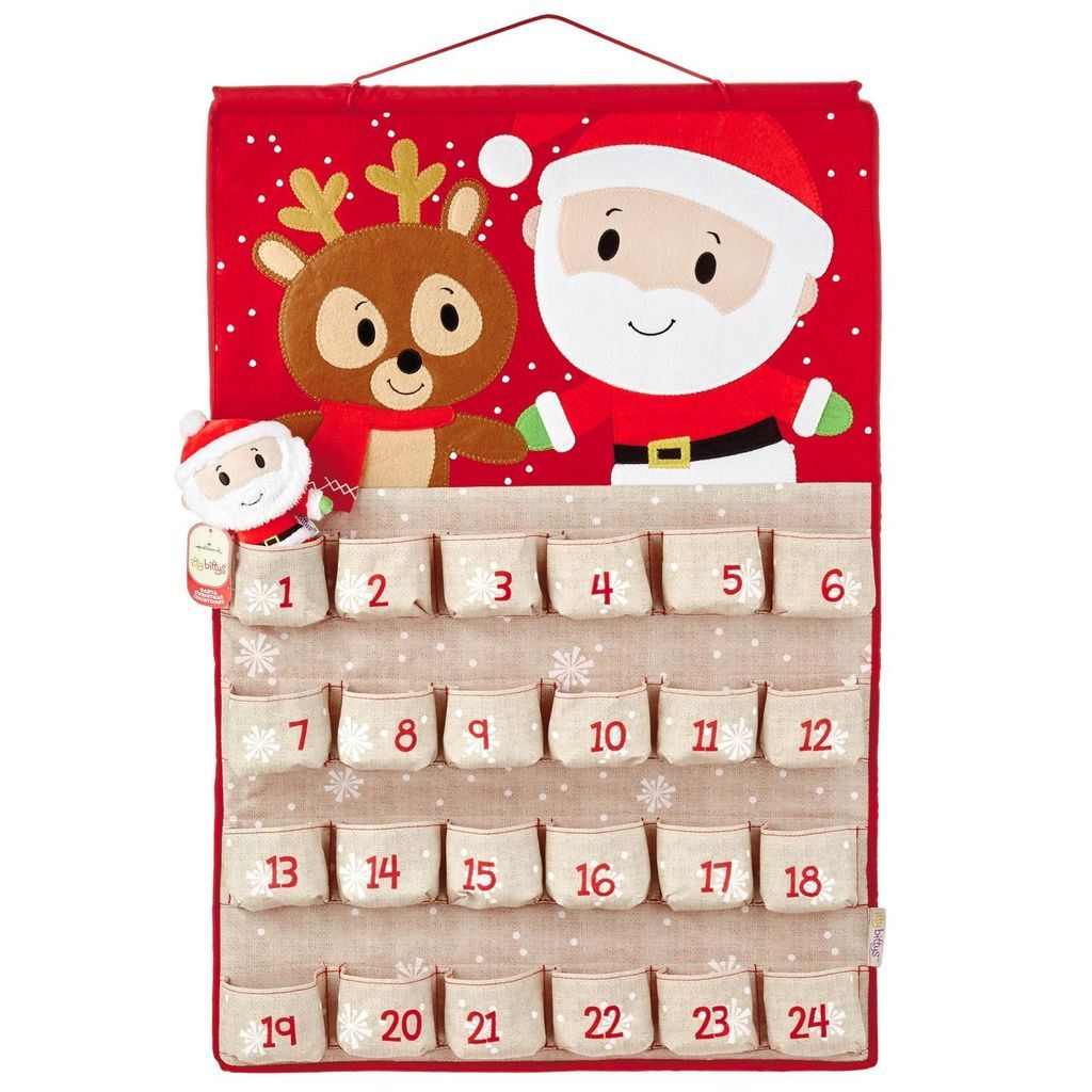 Hallmark Hanging shops Santa Plush Advent Calendar