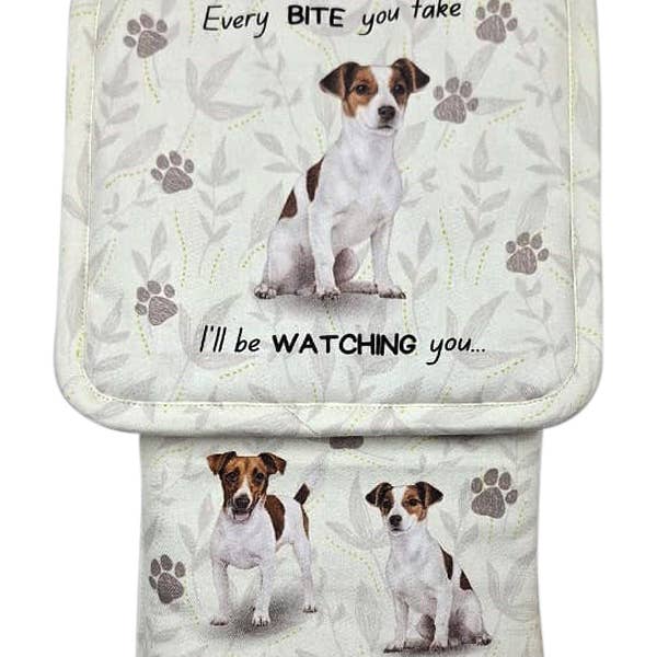 Jack Russell Oven Mitt Set