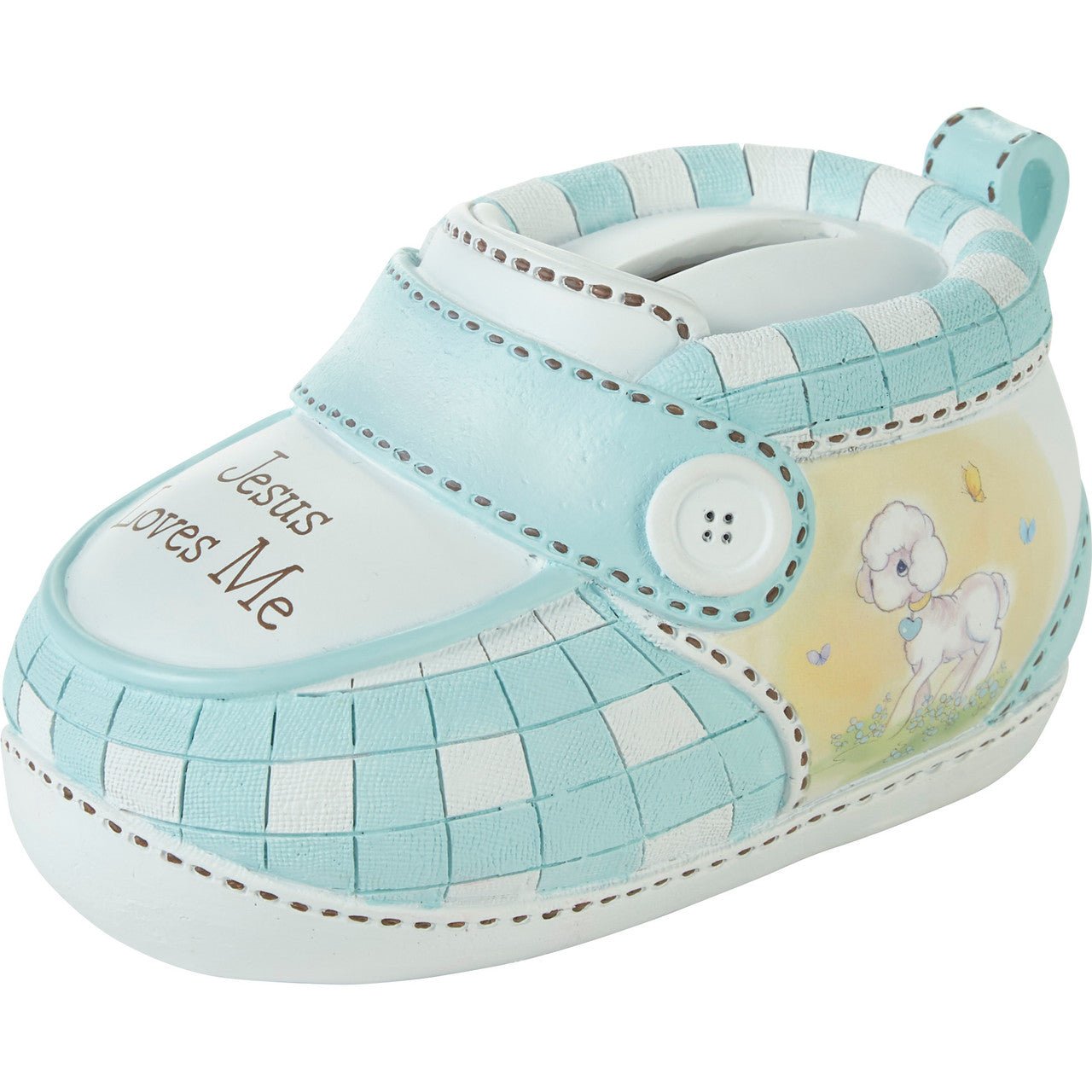 Jesus Loves Me Blue Bootie Bank