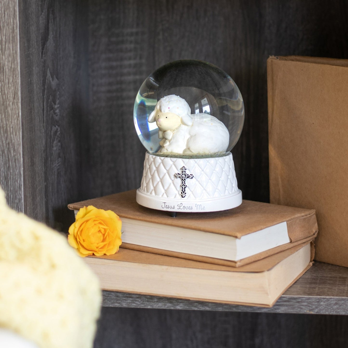 Jesus Loves Me Musical Water Globe