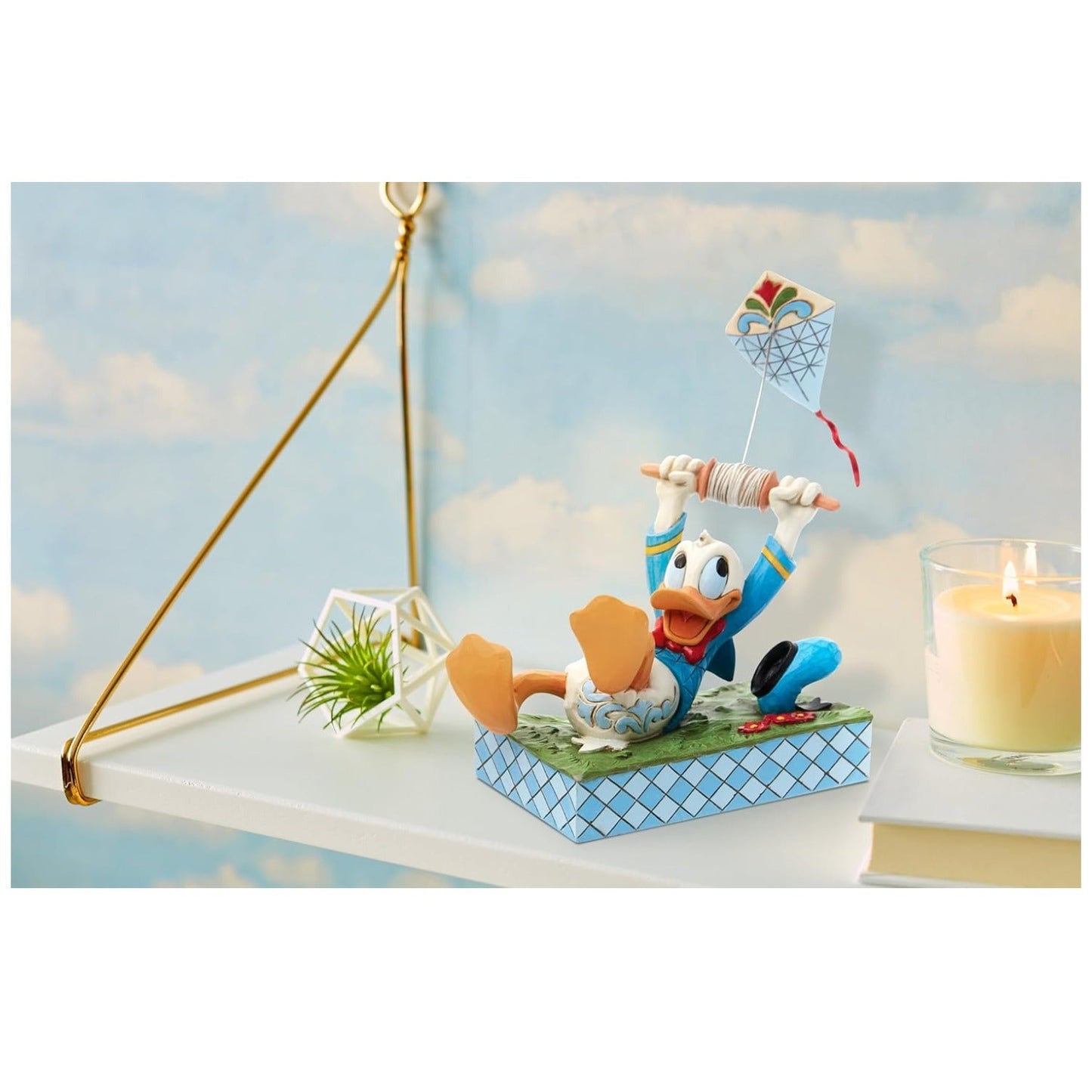 Jim Shore "A Flying Duck" Donald with Kite Figurine