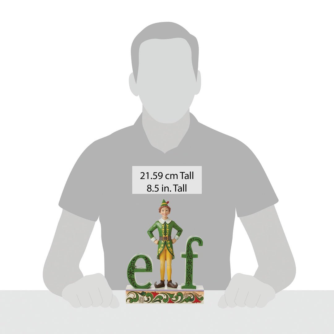 Jim Shore Buddy Elf Standing Elf Word