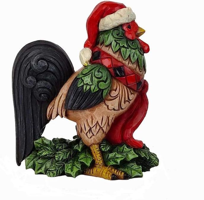 Jim Shore Country Living Christmas Rooster Figurine