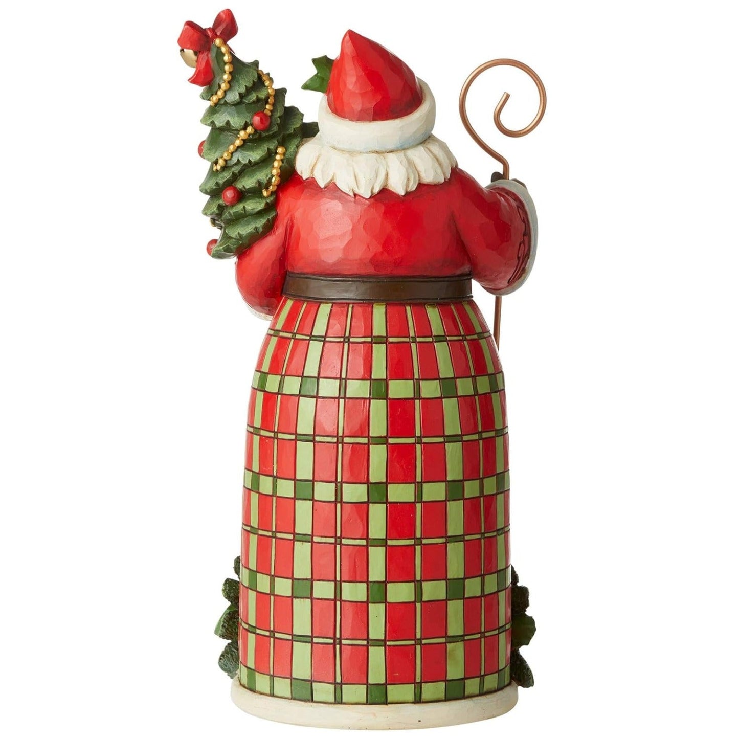 Jim Shore Country Living Santa with Christmas Tree Figurine, 10.43 Inch