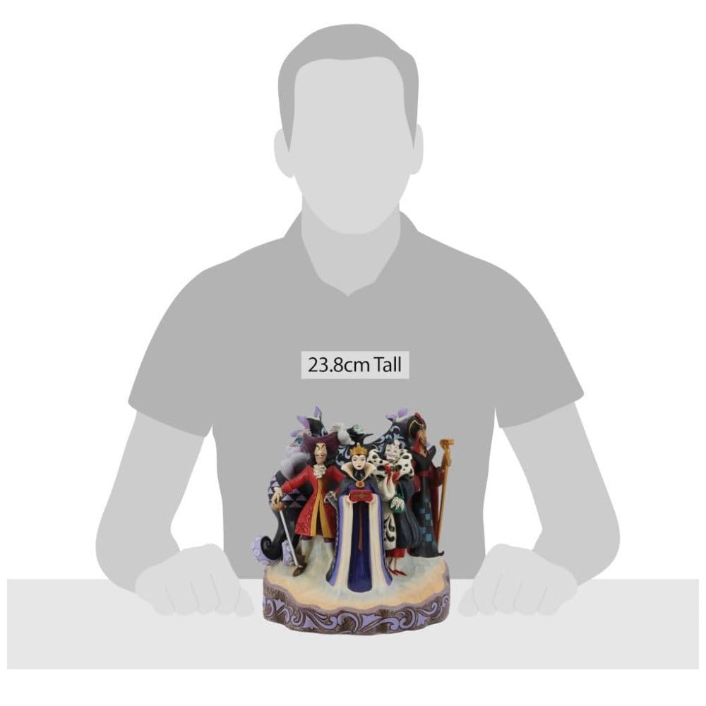 Jim Shore Disney Traditions by Jim Shore Villians Carved by Heart Figurine, 9.4"