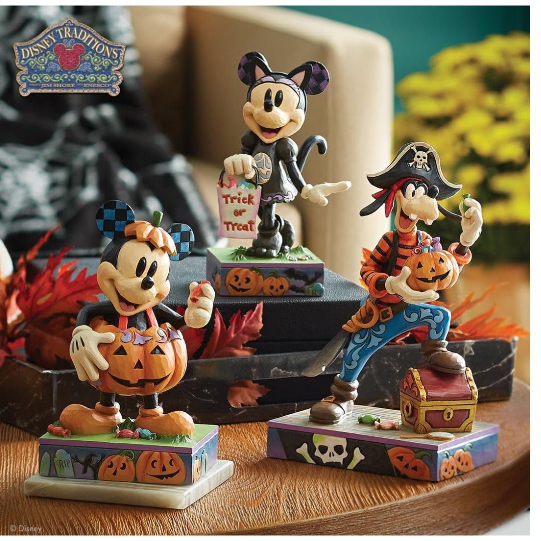 Jim Shore Disney Traditions Halloween Mickey Mouse in Pumpkin Costume Figurine
