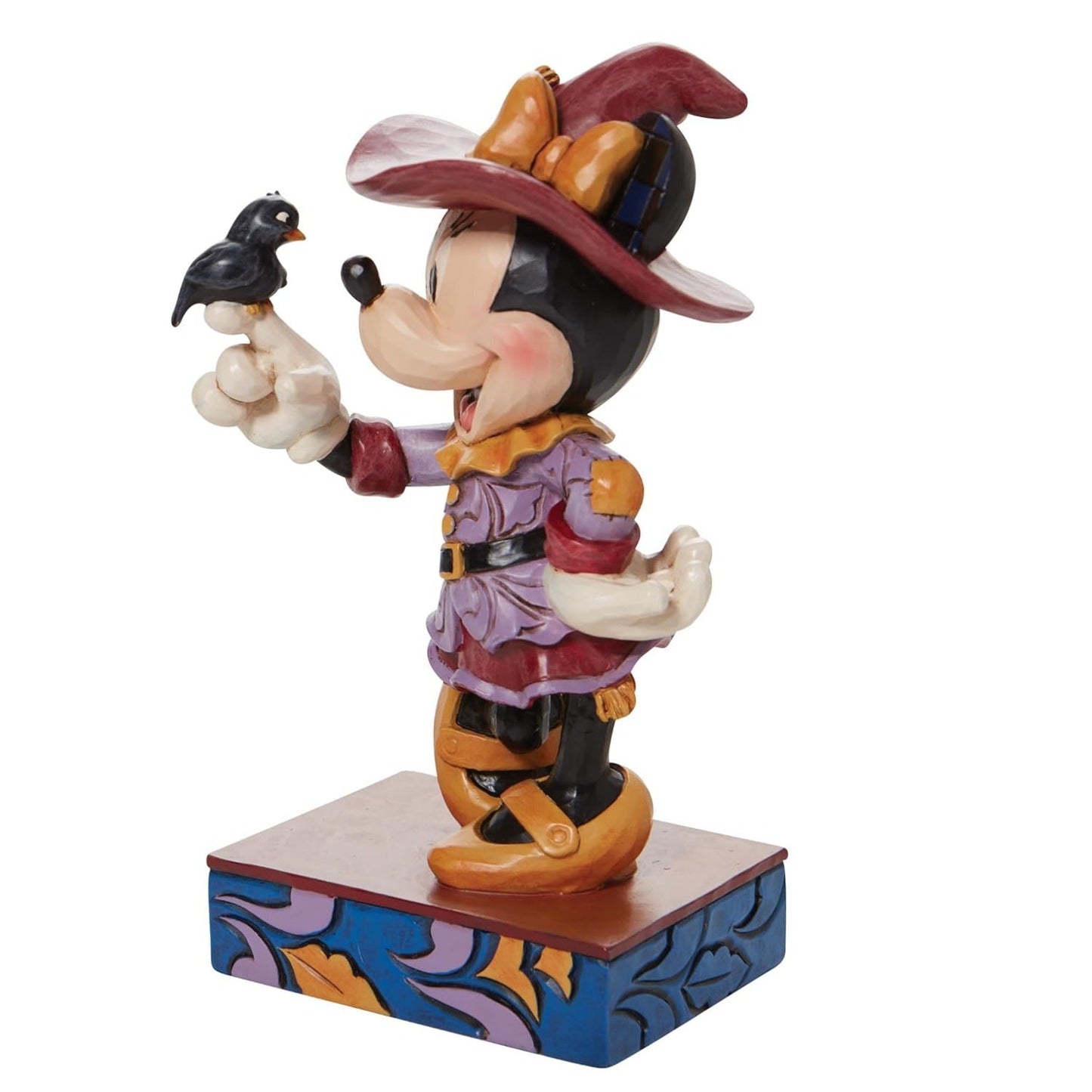 Jim Shore Disney Traditions Halloween Scarecrow Minnie Mouse Figurine, 6.5"