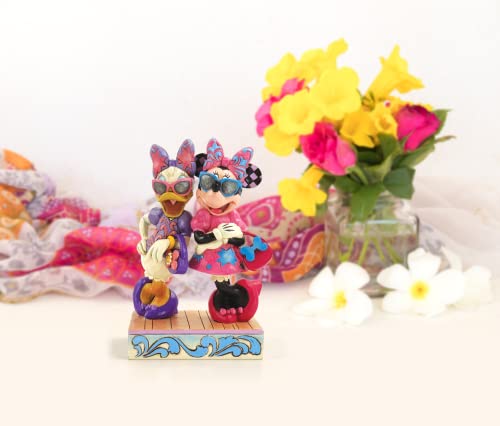 Jim Shore Disney Traditions Minnie Mouse and Daisy Duck Fashionistas Figurine, 5.75 Inch
