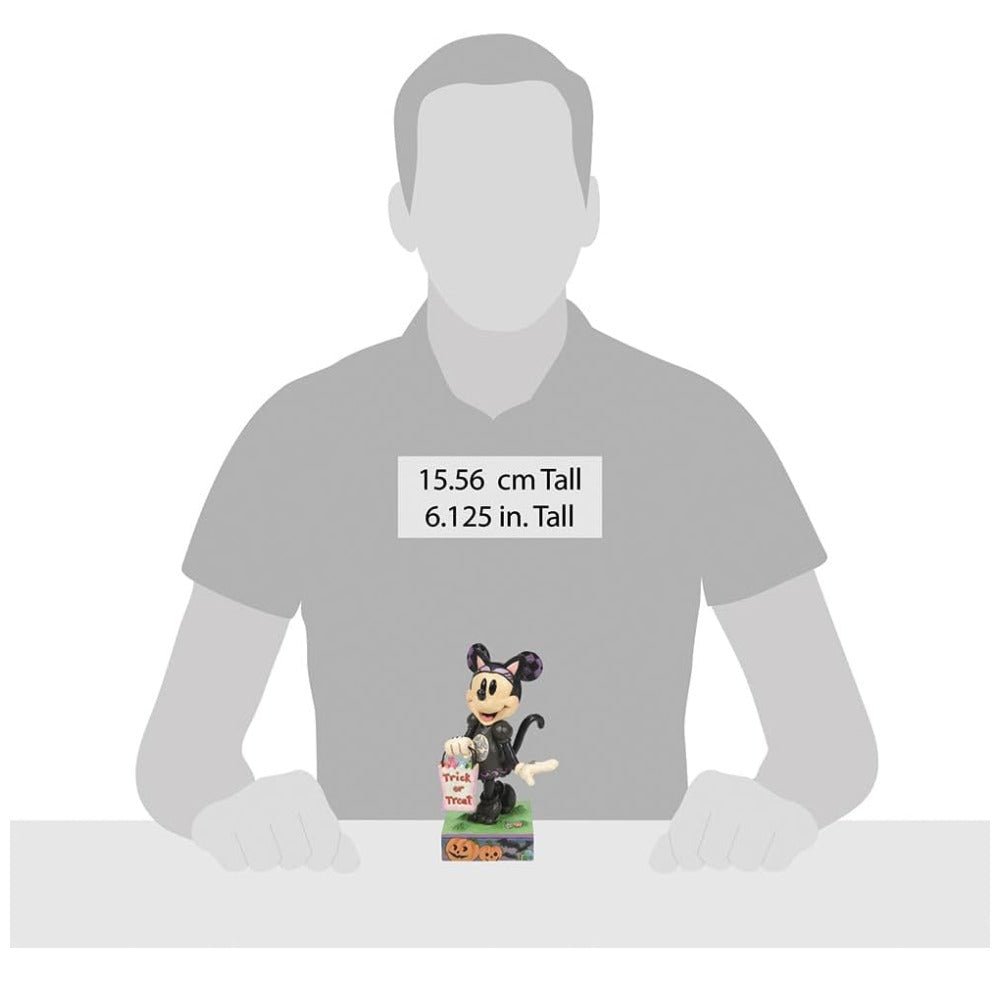 Jim Shore Disney Traditions Minnie Mouse Black Cat Costume Figurine