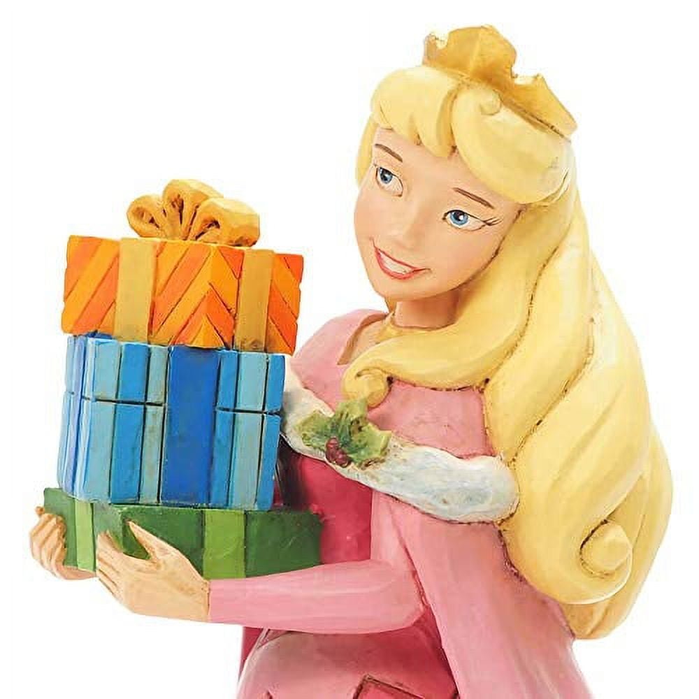 Jim Shore Disney Traditions Sleeping Beauty Christmas Aurora Figurine, 7 Inch